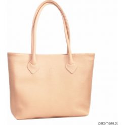 Shopper City Brzoskwinia. Szare shopper bag damskie Pakamera, ze skóry, na ramię. Za 580,00 zł.