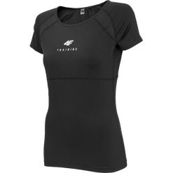 4F Women's Functional T-shirt H4L20-TSDF011-20S. Czarne t-shirty damskie 4f, s, bez wzorów, bez kołnierzyka. W wyprzedaży za 79,99 zł.