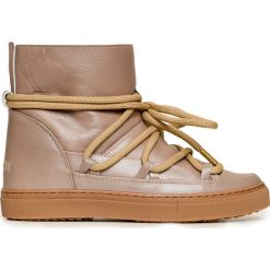 Buty INUIKII SNEAKER LEATHER. Brązowe śniegowce damskie Inuikii, ze skóry, bez zapięcia. Za 1280,00 zł.