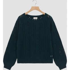 Sweter w kolorze morskim. Niebieskie swetry damskie Rodier, z wełny, klasyczne. W wyprzedaży za 159,95 zł.