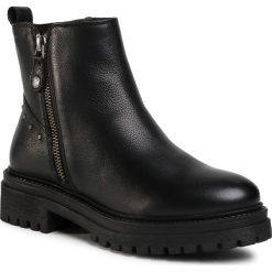 Trapery GEOX - D Iridea L D04HRL 00046 C9999 Black. Czarne trapery damskie Geox, ze skóry ekologicznej, klasyczne, bez obcasa, bez zapięcia. Za 479,00 zł.
