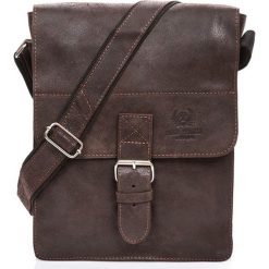 Skórzana torba męska vintage Paolo Peruzzi GA322 c.brązowa - c.brązowy. Pomarańczowe torby męskie skórzane Paolo Peruzzi, w paski, ze skóry, vintage. Za 289,99 zł.