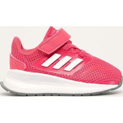Adidas - Buty dziecięce Runfalcon I. Różowe trampki chłopięce Adidas, bez wzorów, ze skóry ekologicznej, sportowe, bez zapięcia. W wyprzedaży za 109,90 zł.