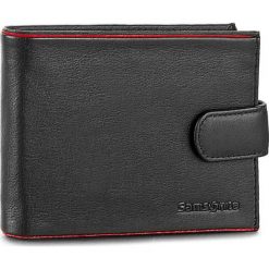 Duży Portfel Męski SAMSONITE - 001-012A0-0294-1/4 Black/Red. Czarne portfele męskie marki Samsonite, ze skóry. W wyprzedaży za 189,00 zł.