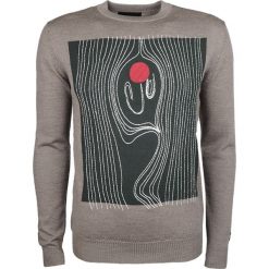 Frankie Morello Sweter "Ludlamite". Swetry męskie Frankie Morello, z nadrukiem, z wełny, z okrągłym kołnierzem, bez kaptura. Za 379,00 zł.