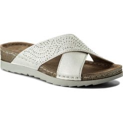 Chodaki damskie: Klapki MARCO TOZZI - 2-27502-20 White Met Comb 125