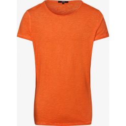 Tigha - T-shirt męski – Vito Slub, pomarańczowy. Pomarańczowe t-shirty męskie Tigha, m, bez wzorów, z materiału, bez kołnierzyka. Za 179,95 zł.