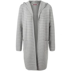 S.Oliver Ladies cardigan 14.802.64.2992.94G0 Grey Melange Stripe s (rozmiar 34). Szare swetry damskie S.Oliver, s, bez wzorów, bez rękawów, bez kaptura. W wyprzedaży za 172,00 zł.