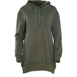 Ciemnozielona Bluza Sacrifice. Zielone bluzy rozpinane damskie Born2be, l, z kapturem. Za 79,99 zł.