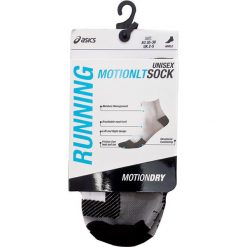 Skarpety Wysokie Unisex ASICS - Running Motion Sock 130884 Real White 0001. Białe skarpetki męskie marki Asics, z elastanu. Za 43,00 zł.