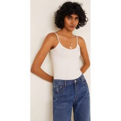 Mango - Top Tomaspo. Czarne bluzki damskie marki Mango, s, z elastanu. Za 29,90 zł.