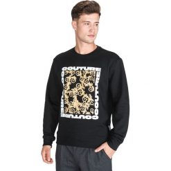 Versace Jeans Couture Bluza Czarny. Czarne bluzy męskie Versace Jeans Couture, m, z nadrukiem, z bawełny, bez kołnierzyka, bez rękawów, bez kaptura. Za 826,95 zł.