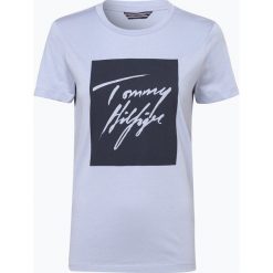 Bluzki, topy, tuniki: Tommy Hilfiger – T-shirt damski – Effy, niebieski