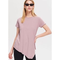 T-shirt z bawełny organicznej - Fioletowy. Fioletowe t-shirty damskie Reserved, s, bez wzorów, z bawełny, bez kołnierzyka. Za 59,99 zł.
