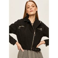 Answear - Ramoneska jeansowa. Czarne kurtki damskie ANSWEAR, s, z bawełny, krótkie. Za 189,90 zł.