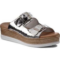 Klapki SERGIO BARDI - Antoinette FS127241717KD 710. Szare klapki damskie Sergio Bardi, bez wzorów, ze skóry, bez obcasa. W wyprzedaży za 149,00 zł.