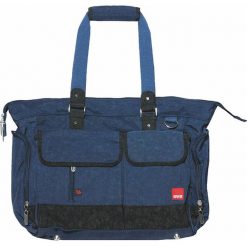 Torebki klasyczne damskie: Torba „Baggy” w kolorze niebieskim na akcesoria do przewijania – 35 x 32 x 15 cm