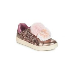 Buty Dziecko Geox J DJROCK GIRL. Brązowe trampki dziewczęce Geox, bez wzorów, bez zapięcia. Za 167,40 zł.