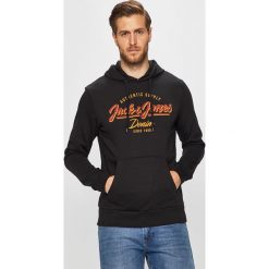 Jack & Jones - Bluza. Czarne bluzy męskie Jack & Jones, xl, z nadrukiem, z bawełny, z kapturem, bez rękawów, z kapturem. W wyprzedaży za 89,90 zł.