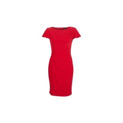 Sukienki krótkie Lauren Ralph Lauren SHORT SLEEVE JERSEY DAY DRESS. Czerwone sukienki damskie Lauren Ralph Lauren, bez wzorów, z jersey, bez kołnierzyka, z krótkim rękawem, krótkie, mini. Za 659,00 zł.