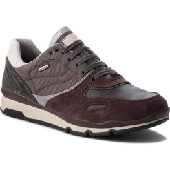 Sneakersy GEOX - U Sandford B Abx A U44S7A 022FU C7J9A Dk Burgundy/Anthraci. Szare półbuty męskie Geox, na co dzień, bez wzorów, z zamszu, bez zapięcia. W wyprzedaży za 289,00 zł.