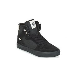 Buty Supra VAIDER. Czarne trampki i tenisówki damskie marki Supra, bez wzorów, bez zapięcia. Za 391,20 zł.