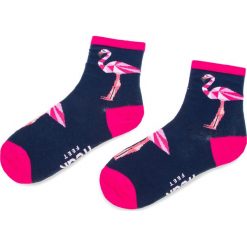 Skarpety Wysokie Damskie FREAK FEET - LFLA-NFU Granatowy Różowy. Czerwone skarpetki damskie Freak Feet, z bawełny. Za 19,99 zł.