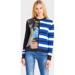 SWETER Pinko. Czarne swetry damskie Pinko, s, bez wzorów, z dzianiny, bez rękawów, bez kaptura. Za 653,40 zł.