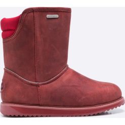 Emu Australia - Botki Judbury. Brązowe botki damskie na obcasie marki EMU Australia, z materiału, na wysokim obcasie. W wyprzedaży za 449,90 zł.