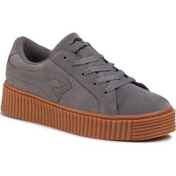Sneakersy KANGAROOS - Kanpu 39069 000 2005 Steel Grey. Szare półbuty damskie KangaROOS, na co dzień, bez wzorów, ze skóry ekologicznej, bez obcasa, na płaskiej podeszwie, bez zapięcia. W wyprzedaży za 149,00 zł.