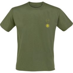 Twenty One Pilots Cover Me Logo T-Shirt zielony. Zielone t-shirty męskie Twenty One Pilots, l, z nadrukiem, z okrągłym kołnierzem. Za 79,90 zł.