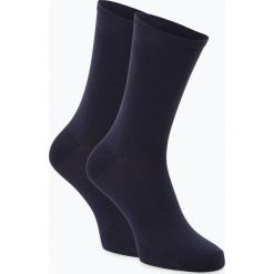 Marie Lund - Skarpety damskie pakowane po 2 szt., niebieski. Niebieskie skarpetki damskie Marie Lund, bez wzorów, z bawełny. Za 39,95 zł.