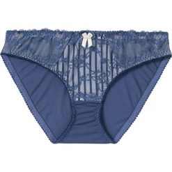 Figi bonprix indygo - kamienisto-beżowy. Niebieskie majtki damskie bonprix. Za 29,99 zł.