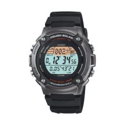 Zegarek Casio Męski W-S200H-1AVEF Solar czarny. Czarne zegarki męskie marki CASIO. Za 147,60 zł.