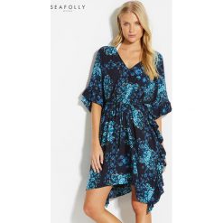 Tunika plażowa Seafolly Sunflower 53447-KA. Szare tuniki plażowe damskie Seafolly, bez wzorów, bez rękawów. Za 329,00 zł.