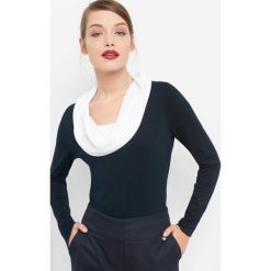 Koszulka z luźnym golfem. Niebieskie t-shirty damskie Orsay, z poliesteru, z golfem. Za 99,99 zł.