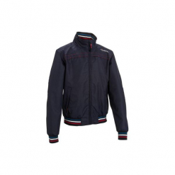 Bluza jeździecka JKT500 nieprzemakalna. Niebieskie bluzy męskie marki FOUGANZA, m, z materiału. Za 199,99 zł.
