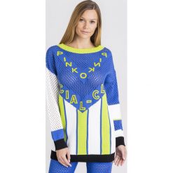SWETER PINKO. Czarne swetry damskie Pinko, s, bez wzorów, ze splotem, bez rękawów, bez kaptura. Za 843,00 zł.