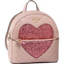 Plecak Guess Allie HGALL1 PU202. Różowe plecaki damskie Guess, z aplikacjami. Za 219,00 zł.