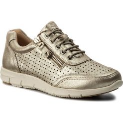 Sneakersy CAPRICE - 9-23601-20 Beige Metallic 424. Żółte półbuty damskie Caprice, ze skóry. W wyprzedaży za 179,00 zł.