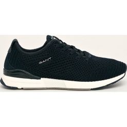 Gant - Buty Brentoon. Niebieskie sneakersy męskie GANT, ze skóry, na sznurówki. Za 479,90 zł.
