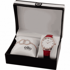 Elite Models zestaw podarunkowy damski - zegarek i bransoletka E55072-809. Bransoletki damskie . W wyprzedaży za 239,00 zł.