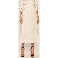 Glamorous - Spódnica. Białe spódniczki damskie Glamorous, na co dzień, s, w paski, z bawełny, casualowe, maxi, rozkloszowane. W wyprzedaży za 179,90 zł.