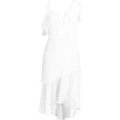 Sukienki: Hope & Ivy Petite ONE SHOULDER BRODERIE DETAIL Sukienka letnia white