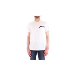 T-shirty z krótkim rękawem Barbour BATEE0369. Białe t-shirty męskie Barbour, s, bez wzorów, bez kołnierzyka, krótkie. Za 211,87 zł.