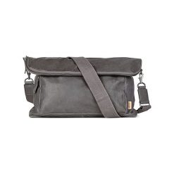 ECCO Casper - Szary - 37x27x13cm - Torby. Szare torby męskie skórzane ecco, w paski, z bawełny, na ramię. W wyprzedaży za 1259,00 zł.