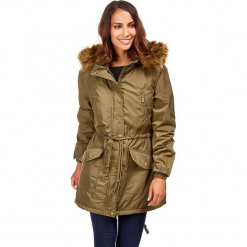 Parka w kolorze khaki. Brązowe parki damskie marki Snowie Collection, s. W wyprzedaży za 159,95 zł.