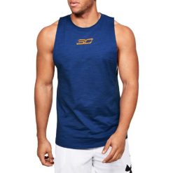 Under Armour SC30 Basketball Tank 1351324-449. Niebieskie t-shirty męskie Under Armour, xl, bez wzorów, z bawełny, bez kołnierzyka. W wyprzedaży za 149,99 zł.