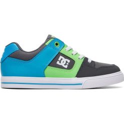 DC buty Pure Elastic B Shoe Xsgb Grey/Green/Blue 1.5 M (33). Szare buty chłopięce sportowe DC, z tkaniny, na sznurówki. Za 249,00 zł.