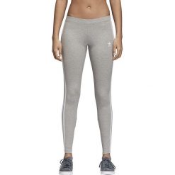 Legginsy sportowe damskie: Adidas Legginsy damskie Originals 3-STRIPES szare r. 40 (CY4761)
